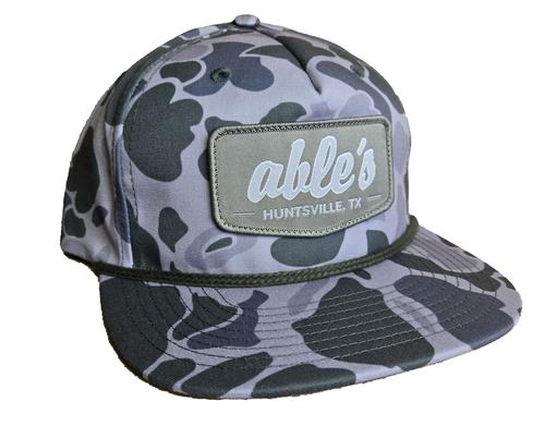 Able's Cap 256P Marsh Duck Camo, Army Olive Rope  (ACMDCOR)