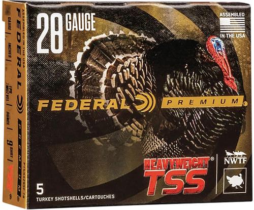 Federal Premium TSS Shotshells PTSSX289F9, 28 Gauge, 2", 1 1/4 oz, #9 shot, 5 Rds/box