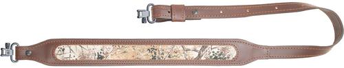 AA&E Leathercraft Nylon GameGuard Inlay LT Sling w/Metal Swivels, Brown (8502119S210)
