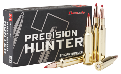 Hornady Precision Hunter Rifle Ammunition 85578, 7MM-08, ELD-X, 150 GR, 2700 fps, 20 Rd/bx