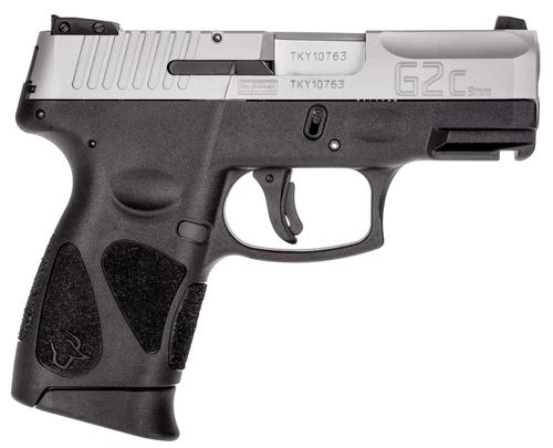 Taurus G2c DAO Pistol 1G2C93910, 9mm Luger, 3.20", Light Rail, Polymer Grips, Black Finish, 10 Rds