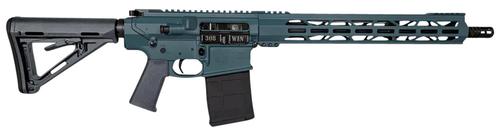 Diamondback DB10 Semi-Auto Rifle DB1018C251, 308 Win, 16", Magpul Carbine Stock, Jesse James Civil Defense Blue, 20 Rds