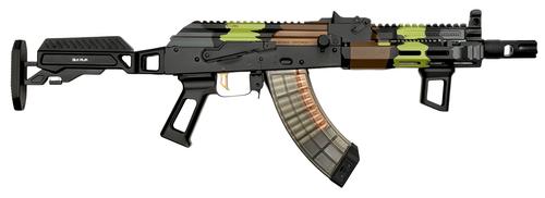 Orthos Arms Babushka Zulu Highland AK Short-Barreld Rifle, 7.62x39mm, 10.5", Highland Cerakote, Zulu Adj. Aluminum Stock, 30+1