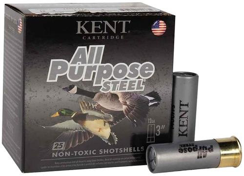 Kent Ammunition All Purpose Steel AP123S36-4, 12 Gauge, 3", 1 1/4 oz, 1400  fps, 4 Shot, 25 Rd/bx