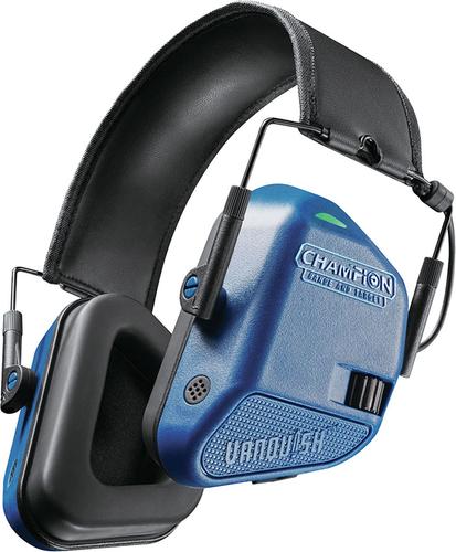Champion Vanquish Electronic Hearing Protection for Adults (40979) Blue