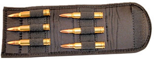 GrovTec Universal Magnum Rifle Black Elastic/Nylon Ammo Carrier (GTAC90)