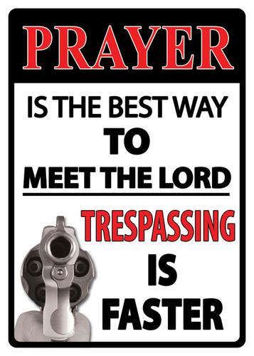 Rivers Edge Products Prayer The Best Way Tin Sign