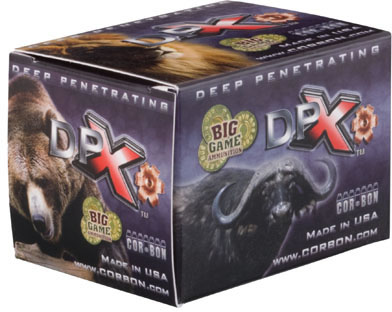 Corbon DPX Handgun Ammunition DPX45C225, 45 Long Colt +P, Deep Penetrating X Bullet, 225 GR, 1200 fps, 20 Rd/bx