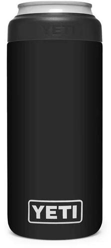 Yeti Rambler Colster Slim Stainless Steel Drink Insulator, DuraCote Black (YRAMCOLSLIMBK)