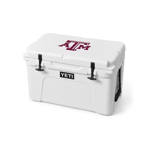 Yeti Texas A&M Tundra Series Cooler, 45 Quarts, White