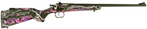 Crickett Single Shot Bolt Action Rifle KSA2160, 22 Long Rifle, 16.12", Muddy Girl Synthetic Stock, Blued Finish, 1 Rd