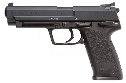 Heckler & Koch USP Expert 45 Pistol 81000364, 45 ACP, 5.19", Black Polymer Grips, Black Finish, 12 Rds