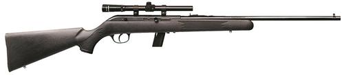 Savage 64FLXP Left Hand Rimfire Rifle 40061, 22 Long Rifle, 21", Black Synthetic Stock, Blued Finish, 10 Rds