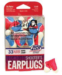 Howard Leight Super Leight USA Shooters Earplugs 10 Pair (R01891)