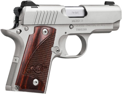 Kimber 3300158 Micro 9 Stainless Pistol - 9MM, 3.15 in Barrel, Satin Silver Finish