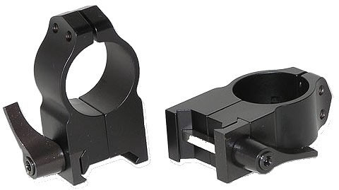 Warne Quick Detach Rings 203LM, Maxima/Magnum Quick Detach, Extra High, 1 in, Matte