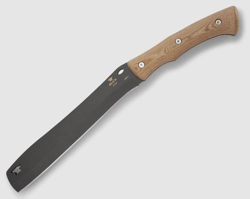 Buck Knives, 108 Compadre Froe, Cerakote coated, 5160 steel, froe blade, Natural Canvas Micarta