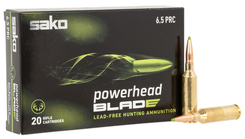 Sako PowerHead Rifle Ammunition JASPHB65PRC120B, 6.5 PRC, 120 gr, 20 Rd/Bx