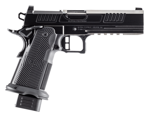 Alpha Foxtrot AF1911 Romulus Optic Ready Pistol, 9mm, 5in, Polymer Grips, Polished DLC Finish, 20 Rds