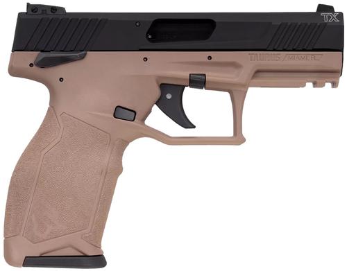 Taurus 2TX Pistol 1-2TX22141F-10, 22 LR, 4.60in, Textured Grips, Flat Dark Earth Finish, 10 Rds