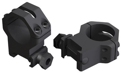 Weaver 4 Hole Skeleton 1" Extra High Matte Black Skeleton Rings (48362)