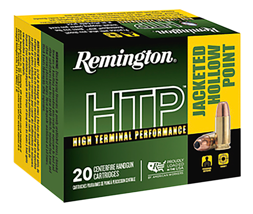 Remington HTP Pistol Ammunition RTP45C1A, 45 Long Colt, Jacketed Hollow Point, 230 GR, 850 fps, 20 Rd/bx