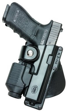 Fobus Tactical Speed Paddle Holster, For Glock Models 17, 22, 31 with Tactical Light or Laser