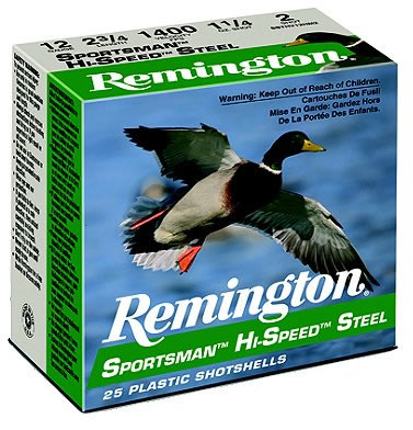 Remington Sportsman Hi-Speed Steel Shotshells SST207, 20 Gauge, 2-3/4", 3/4 oz, 1425 fps, #7 Steel Shotshells Shot, 25 Rds/Bx