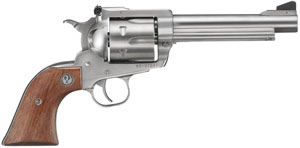Ruger Super Blackhawk Single-Action Revolver 0811, 44 Remington Mag, 5.5 in, Rosewood Grip, Satin Stainless Finish, 6 Rd
