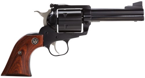 Ruger Super Blackhawk Single-Action Revolver 0813, 44 Remington Mag, 4 5/8 in, Rosewood Grip, Blue Steel Finish, 6 Rd