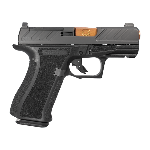 Shadow Systems CR920X Foundation Optic Ready Pistol SS-5305-1D, 9mm, 3.41in Bronze Barrel, Black Frame Grips, 15 Rds