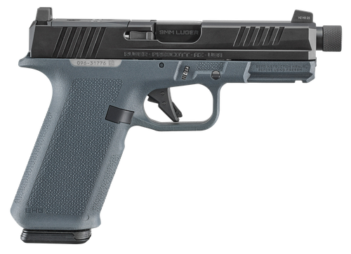 Ruger RXM Semi-Auto Pistol 19445 , 9mm, 4.5", Magpul EHG Grey Frame, Black FNC Nitride Slide, Optics Ready, Threaded, 17 Rd