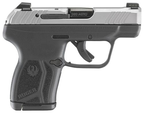 Ruger LCP Max Pistol 13744, 380 ACP, 2.80in, Black Polymer Frame w/Serrated Trigger Guard w/Black Nylon Grips, Black Finish, 10 Rds