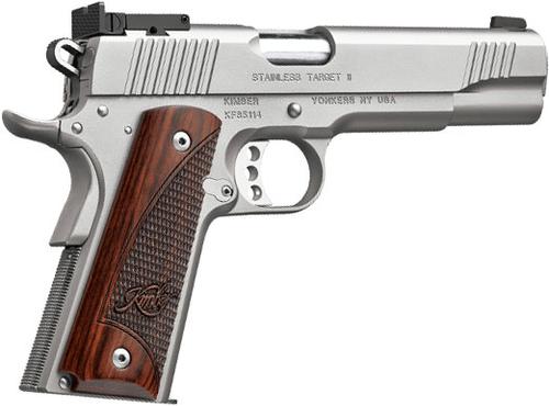 Kimber 3200325 Stainless Target II  Pistol - 45 ACP, 5 in Barrel, Satin Stainless Steel Frame/Slide