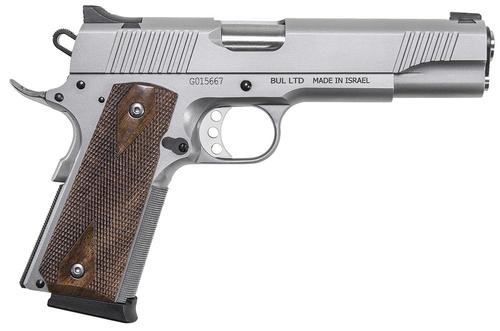 Magnum Research Desert Eagle 1911 G Pistol DE1911GSS, 45 ACP, 5.1", Wood Grips, Stainless Finish, 8 Rds