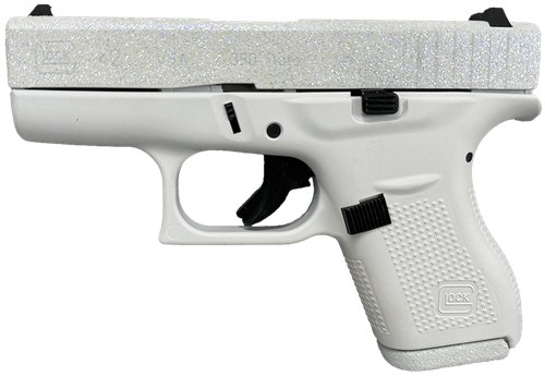 Glock G42 Gen3 Pistol UI4250204NFRST, 380 ACP, 3.25in, Textured Polymer Grips, Frost Cerakote Finish, 6 Rds