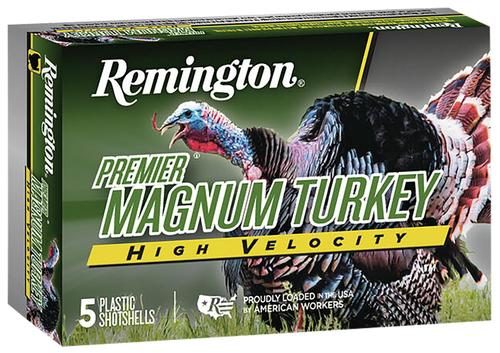 Remington Premier Magnum Turkey High Velocity Shotshells 2019, 20 Gauge, 3", 1 1/8 oz, 1300 fps, #5 Lead Shot, 10 Rds/box