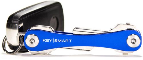 KeySmart Compact Key Holder, Aluminum, Up to 8 Keys, Blue (KS019BLU)