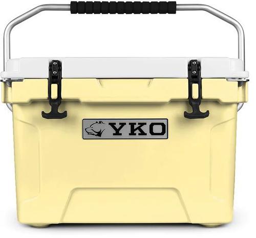 Yukon Outfitters YKO Hard Cooler 20Qt w/Ables Logo, Vintage Yellow (MGYHC2006)