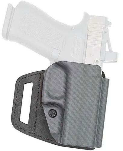 Versacarry V-Slide Holster, Outside The Waistband, Essential Kydex/Black Leather, Fits Springfield Hellcat (VSL111HCT)