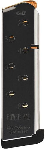 Chip McCormick 1911 45 ACP 8 Round Stainless Magazine (14132)