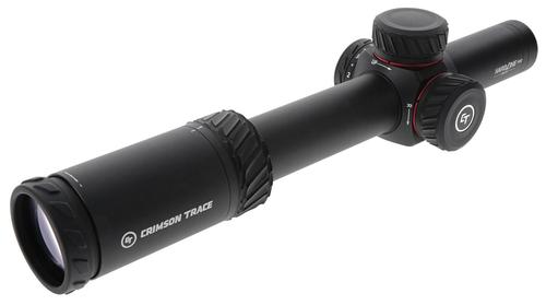 Crimson Trace Hardline Rifle Scope 0101100, 1-6x, 24mm Obj, 30mm Tube, Black, Illuminated Competition Reticle