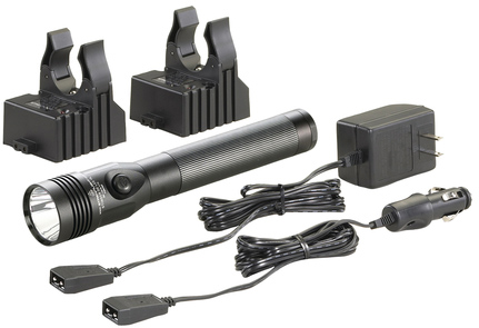 Streamlight Stinger LED Dual Switch Rechargeable Flashlight w/Two AC/DC Holders
