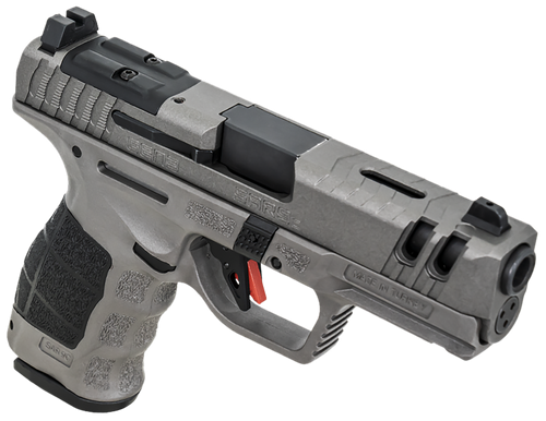 SAR USA SAR9 C Gen3 Pistol SAR9CG3PT, 9mm Luger, 4in, Black Interchangeable Backstrap Grips, Platinum Gray Finish, 15 Rds