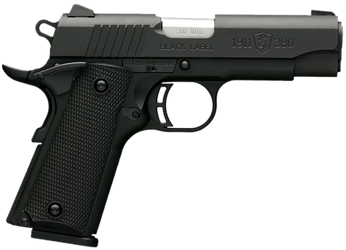 Browning 1911-380 Black Label Compact Pistol 051905492, 380 ACP, 3 5/8", Composite Grips, Matte Black Finish, 8 Rd