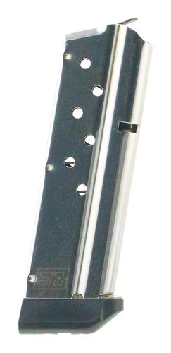 Ed Brown 1911 Officer Magazine, 9mm Luger, 8 Rounds, Stainless Steel, Detachable (849OF)