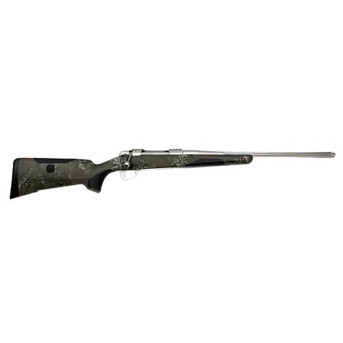 Sako 90 S Finnlight Bolt-Action Rifle JRS90FIN31520, 243 Win, 20", Stainless/Fluted Barrel, Green Textured Adj. Stock, 5+1