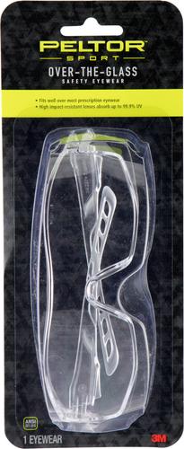 Peltor Over the Glass Sporting Glasses, Clear (47030PEL6)