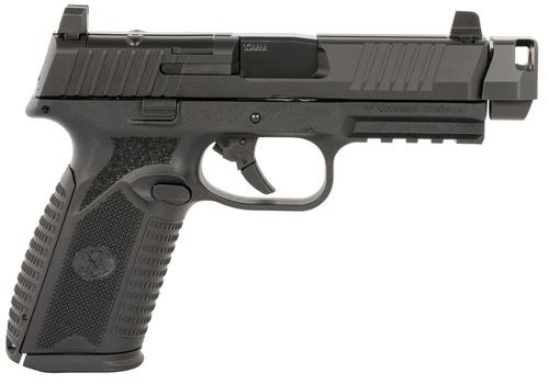 FN Herstal 510 MRD Compensated Optic Ready Pistol 66102124, 10mm Auto, 4.43in, Interchangeable Backstrap, Black Finish, 15 Rds
