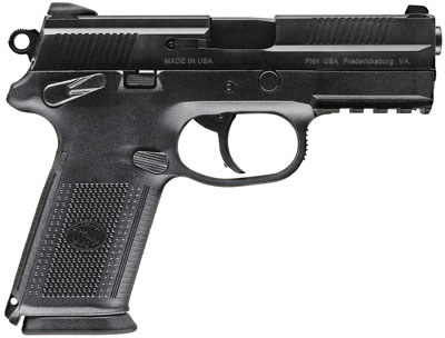 FN Herstal FNX Pistol 66822, 9mm, 4 in, Checkered Polymer Grip, Matte Black Finish, 17 Rd